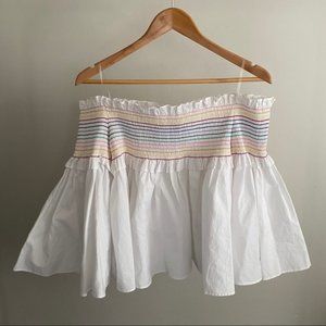 Greysn off shoulder rainbow cotton top long sleeve